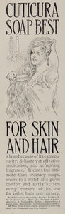 1911 ORIGINAL Vintage Print Ad Cuticura Soap Skin Hair - ORIGINAL OLD3