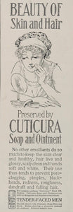 1913 ORIGINAL Vintage Print Ad Cuticura Soap Skin Hair - ORIGINAL OLD3