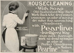 1904 Ad Pearline Housecleaning Household Cleaning Soap - ORIGINAL OLD3