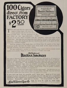 1907 Original Ad Havana Smokers Cigars Lord Edwin - ORIGINAL ADVERTISING OLD3