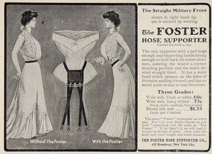 1902 Vintage Print Ad Foster Hose Supporter Garter Belt - ORIGINAL OLD Period Paper Historic Art LLC 1902 Vintage Print Ad Foster Hose Supporter Garter Belt - ORIGINAL OLD Period Paper Historic Art LLC