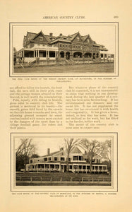 1902 Article American Country Clubs Golf Frank S Arnett - ORIGINAL OLD4A