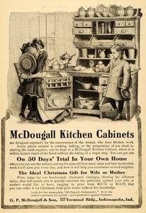 1905 Vintage Ad McDougall Kitchen Cabinets Antique NICE - ORIGINAL OLD4A
