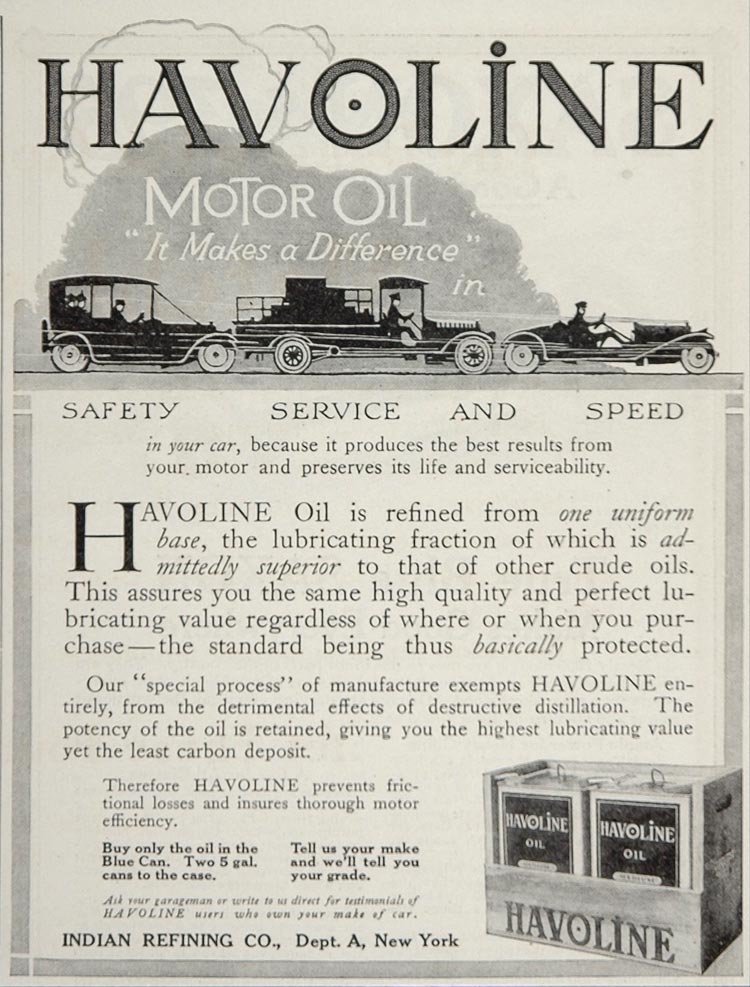1914 Vintage Ad Havoline Motor Oil Indian Refining Co. - ORIGINAL OLD4