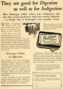 1926 Vintage Ad Bristol Myers Antacid Gastrogen Tablets - ORIGINAL OLD5