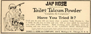 1913 Vintage Ad Jap Rose Toilet Talcum Face Body Powder - ORIGINAL OLD5