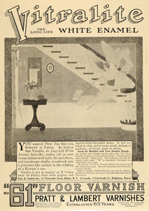 1914 Vintage Ad Pratt & Lambert Floor Varnish Fairy - ORIGINAL ADVERTISING OLD6
