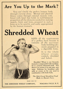 1913 Vintage Ad Shredded Wheat Cereal Man Free Weights - ORIGINAL OLD6