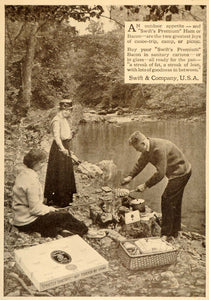 1916 Vintage Ad Swift' Premium Meat Ham Bacon Campfire - ORIGINAL OLD6