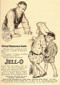 1911 Ad Jell-O Jello Children Grocery Store Man Grocer - ORIGINAL OLD6