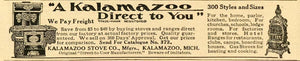 1907 Vintage Ad Kalamazoo Stove Range Factory Direct - ORIGINAL ADVERTISING OLD7