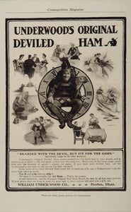 1906 Ad Underwood Deviled Ham Red Devil Brand Icon - ORIGINAL ADVERTISING OLD