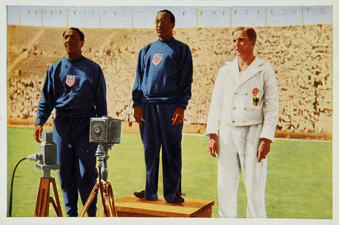 1932 Print Thomas Edward Tolan Eddie Track Metcalfe Janath Summer Olympics