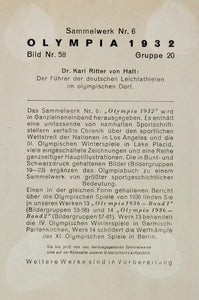 1932 Summer Olympics German Karl Ritter von Halt Print ORIGINAL HISTORIC IMAGE