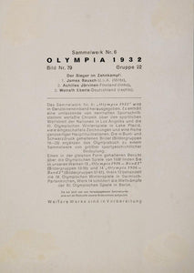 1932 Summer Olympics James Bausch Decathlon Medal Print - ORIGINAL