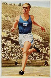 1932 Summer Olympics Finland Akilles Jarvinen Print - ORIGINAL
