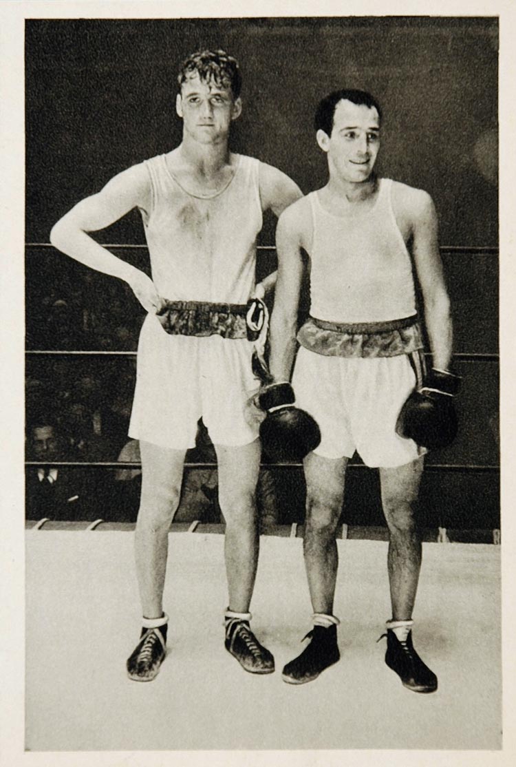 1932 Summer Olympics Robledo Schleinkofer Boxers Print ORIGINAL HISTORIC IMAGE