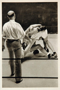 1932 Summer Olympics Erich Campe Germany Boxing Print ORIGINAL HISTORIC IMAGE