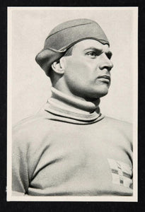1936 Winter Olympics Birger Vasenius Speed Skater Print ORIGINAL HISTORIC IMAGE