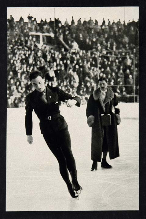 1936 Winter Olympics Karl Schafer Figure Skater Print ORIGINAL HISTORIC IMAGE