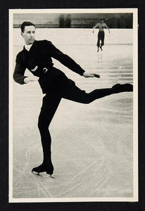 1936 Winter Olympics Montgomery Wilson Ice Skater Print ORIGINAL HISTORIC IMAGE