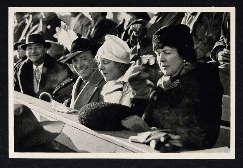 1936 Winter Olympics Sonja Henie Spectators Crowd Print ORIGINAL HISTORIC IMAGE