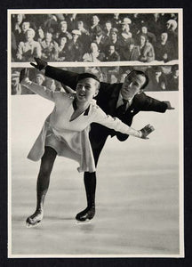 1936 Winter Olympics Maxie Herber Ernst Baier Print - ORIGINAL HISTORIC IMAGE