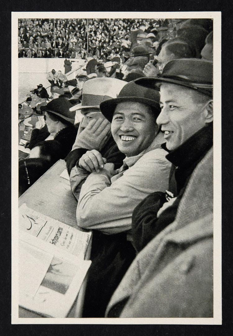 1936 Winter Olympics Japanese Journalists Press Print ORIGINAL HISTORIC IMAGE