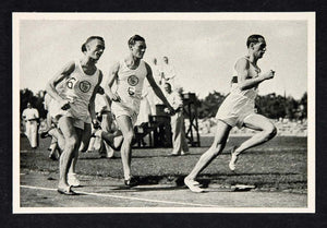 1936 German British National 1935 Race Runners Print - ORIGINAL HISTORIC IMAGE