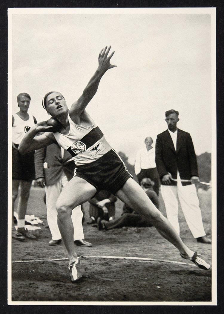 1936 Summer Olympics Gisela Mauermayer Discus Print - ORIGINAL HISTORIC IMAGE