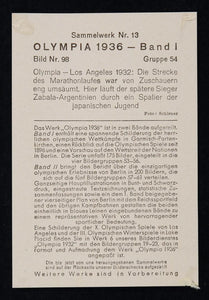 1936 Los Angeles Summer Olympics 1932 Runners Print - ORIGINAL