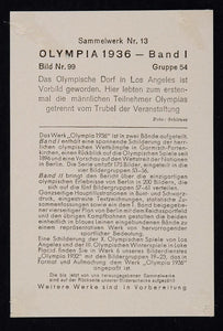 1936 Los Angeles Olympic Village 1932 Summer Print - ORIGINAL