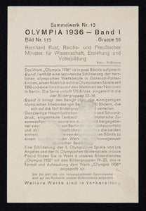1936 Bernhard Rust German Education Minister Print - ORIGINAL HISTORIC IMAGE