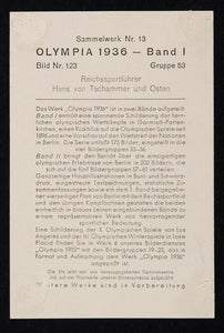 1936 Hans von Tschammer und Osten Sports Official Print ORIGINAL HISTORIC IMAGE