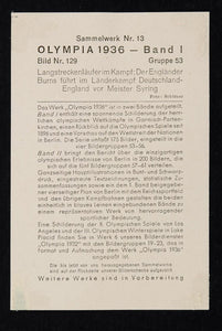 1936 Summer Olympics German English Runners Race Print ORIGINAL HISTORIC IMAGE