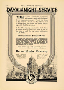 1913 Ad Barnes Crosby Company Advertising Art Design - ORIGINAL ADVERTISING PA1