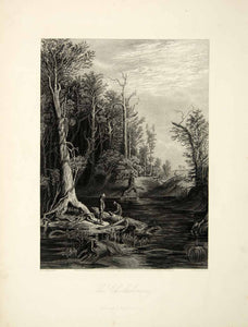 1872 Steel Engraving Chickahominy River Virginia W L Sheppard William PA2