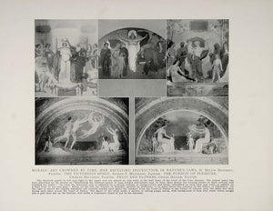 1915 Panama Pacific Exposition Murals H Milton Bancroft ORIGINAL HISTORIC IMAGE