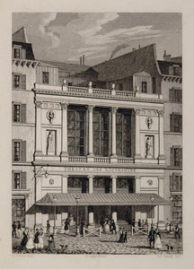 1831 Theatre des Nouveautes Paris Copper Engraving NICE - ORIGINAL PARIS2
