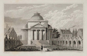 1831 Chapelle Expiatoire de Louis XVI Paris Engraving - ORIGINAL PARIS2