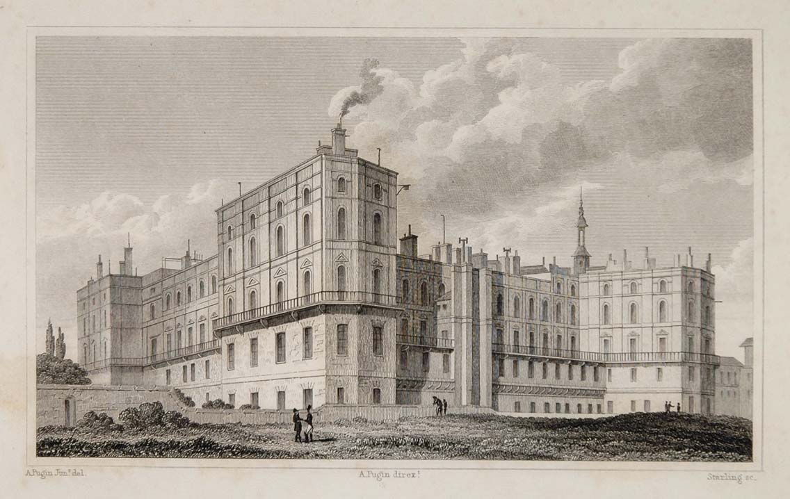 1831 Chateau Saint-Germain-en-Laye Paris Engraving - ORIGINAL PARIS2