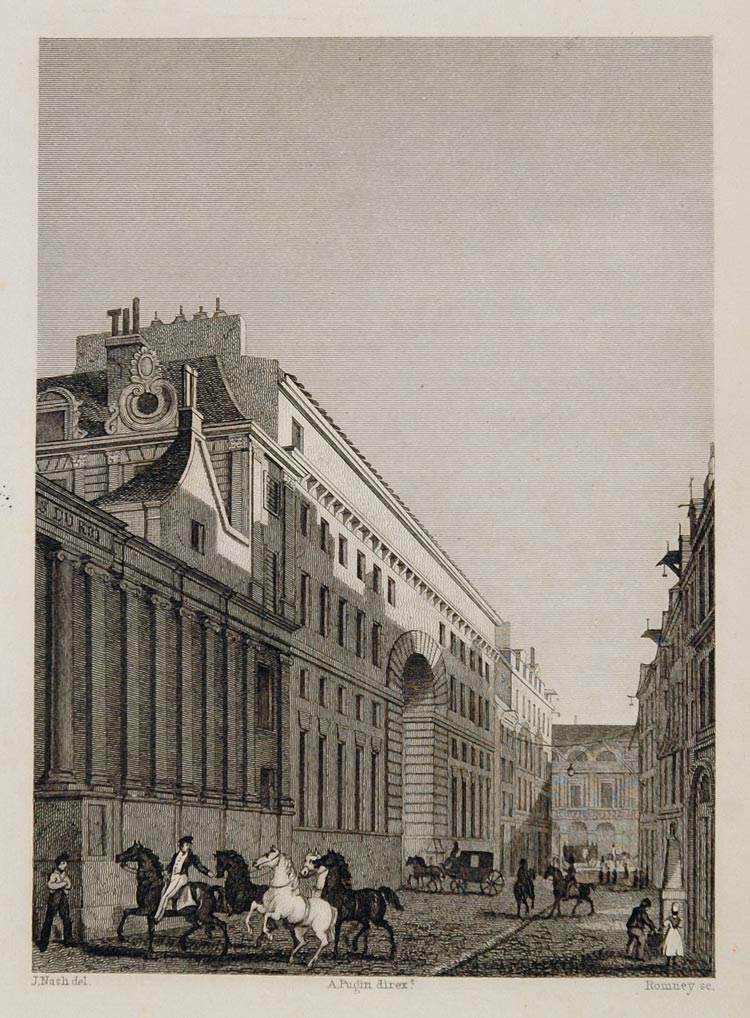1831 Royal Stables Ecuries du Roi Rue St. Thomas Paris - ORIGINAL PARIS2