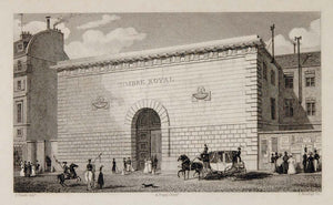 1831 Timbre Royal Stamp Office Paris Copper Engraving - ORIGINAL PARIS2