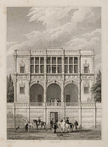 1831 Maison Francois I Champs Elysees Paris Engraving - ORIGINAL PARIS2