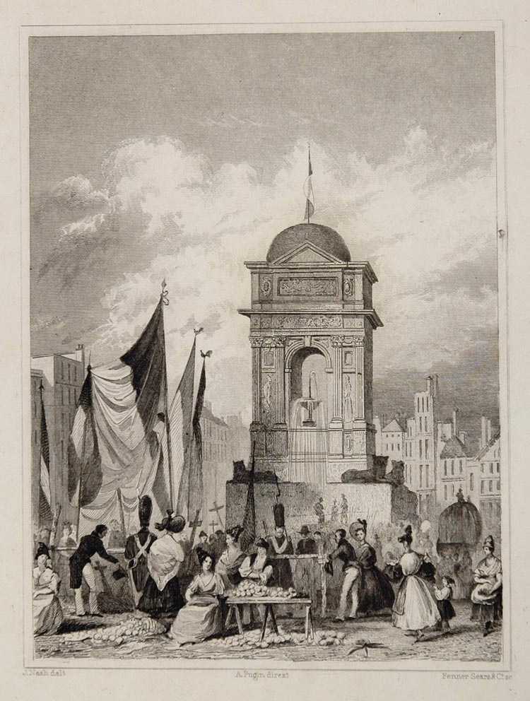 1831 Tombeau Tomb 30 July Revolution Paris Engraving - ORIGINAL PARIS2