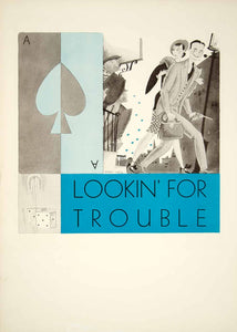 1930 Ad Pathe Movie Lookin for Trouble Big Money Eddie Quillan Film PATHE1