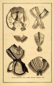 1871 Sailor Habit Shirt Fichu Sleeve Collaret Victorian Fashion Pelerine PEM1