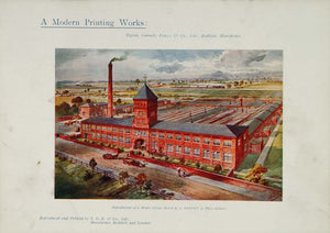 1904 Print Taylor Garnett Evans Reddish Printing Plant - ORIGINAL