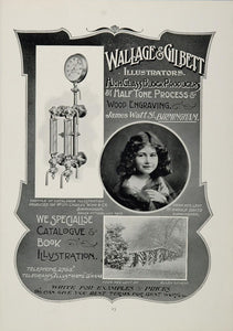 1904 Wallage & Gilbett Illustrators Engravers Print Ad - ORIGINAL ADVERTISING