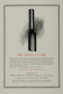 1926 Ad John Royle Cutter Photoengraving Paterson NJ - ORIGINAL ADVERTISING